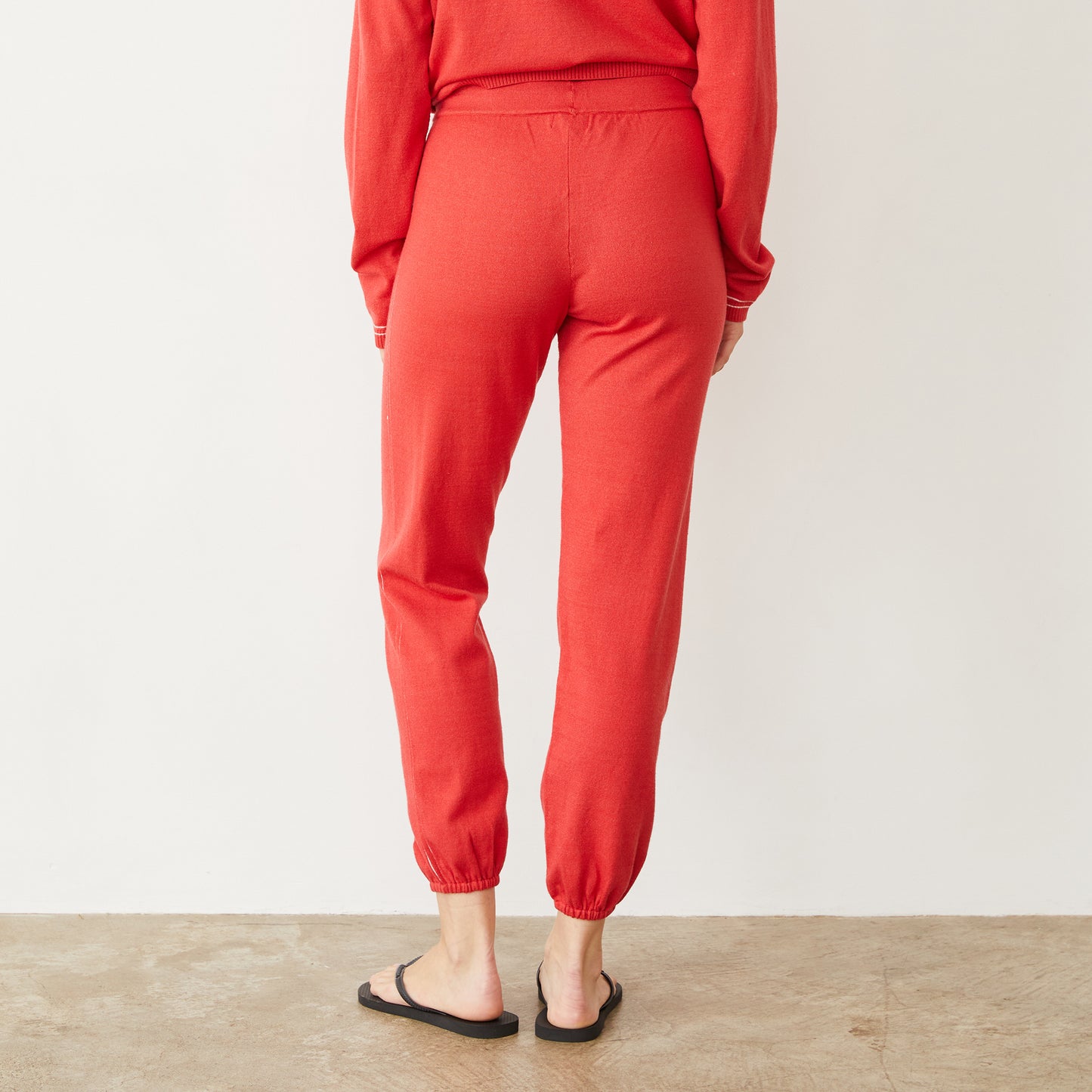 Light Soft Knit Contrast Stitch Vintage Sweat