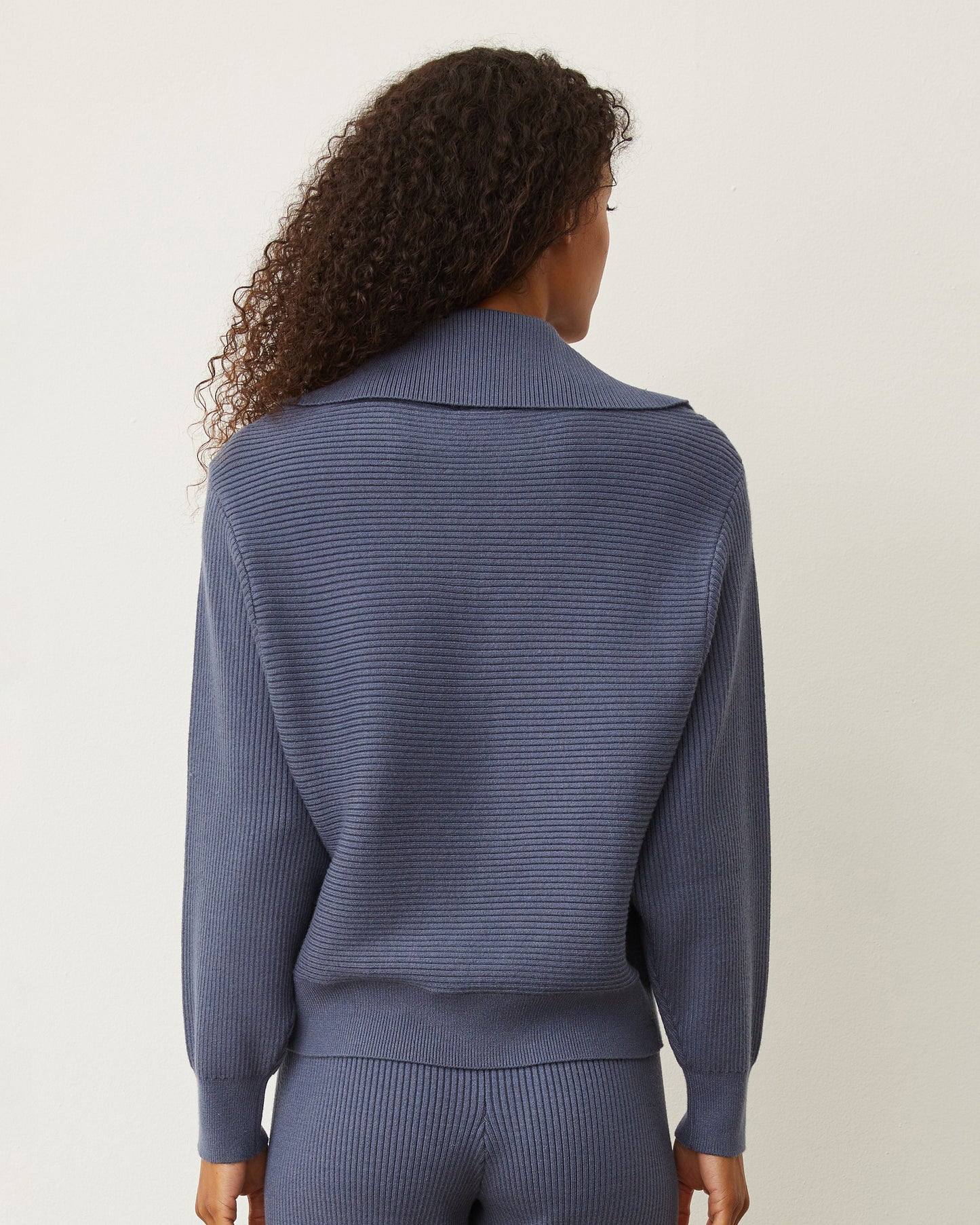 Softknit Rib Collared Sweater