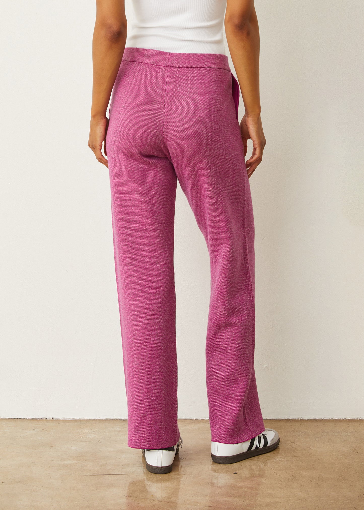 Soft Knit Two Tone Trouser