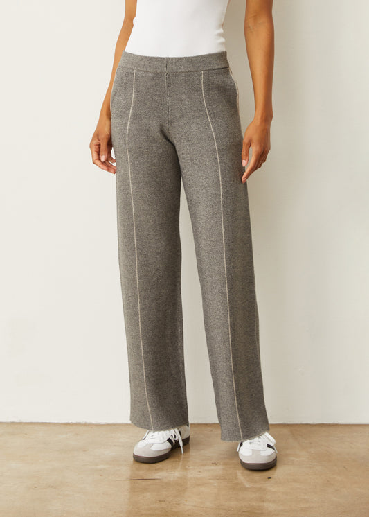 Soft Knit Two Tone Trouser