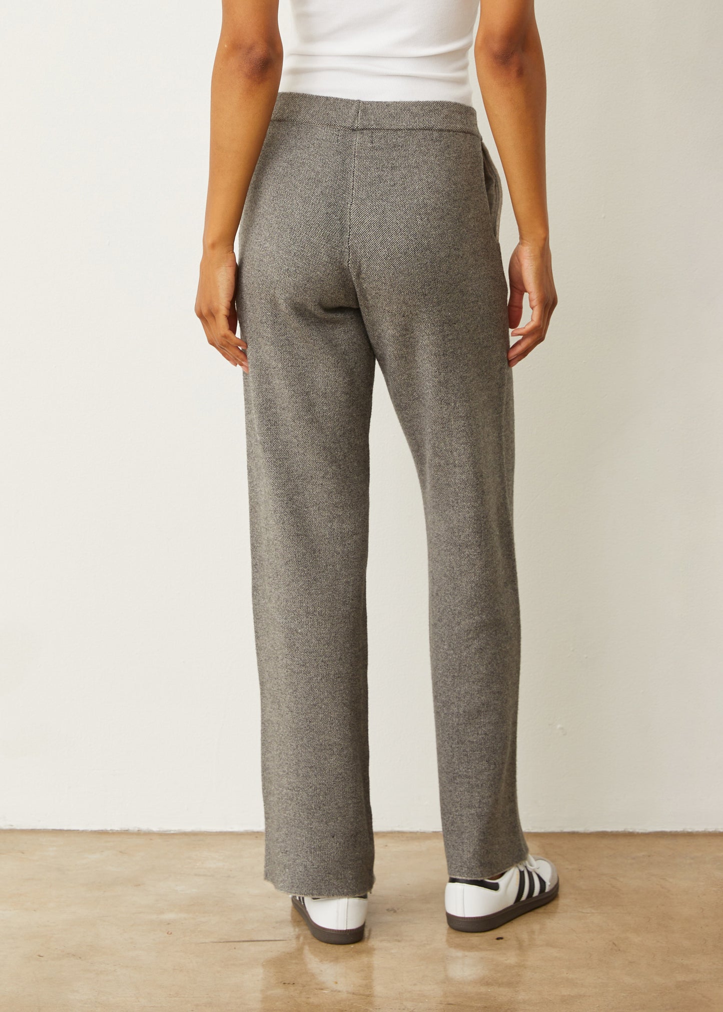 Soft Knit Two Tone Trouser