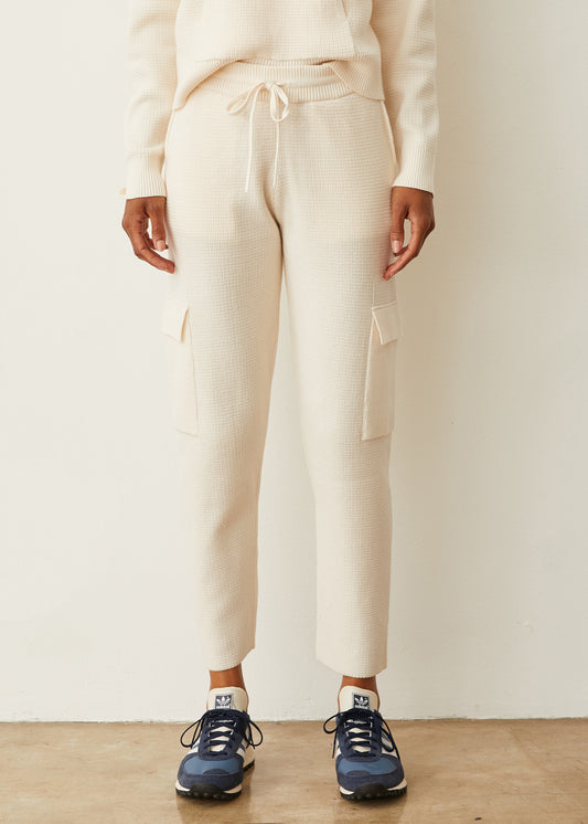 Soft Knit Waffle Cargo Jogger