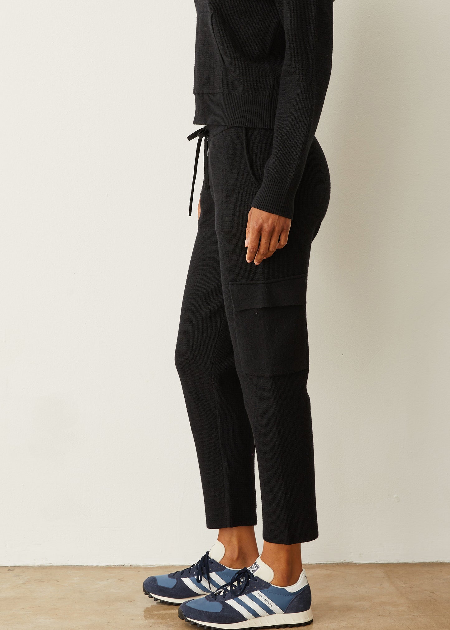 Soft Knit Waffle Cargo Jogger