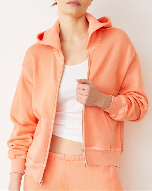 Teddy Fleece Relaxed Zip Up Hoody