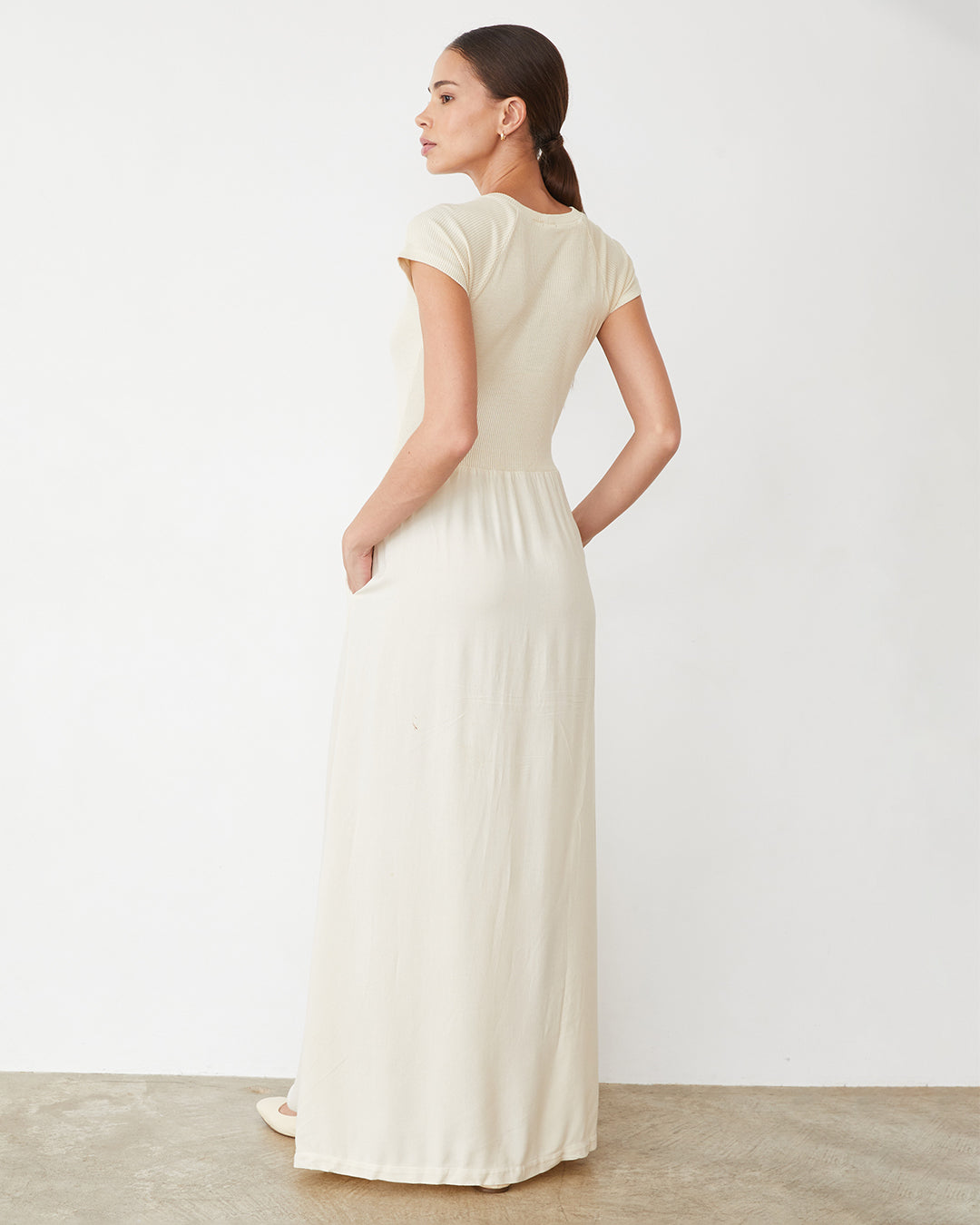 Mix Media Maxi Dress