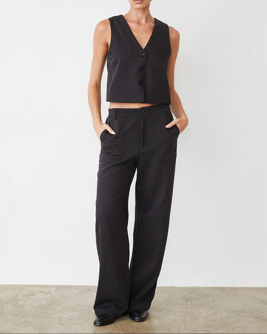 Soft Twill Patch Pocket Pant