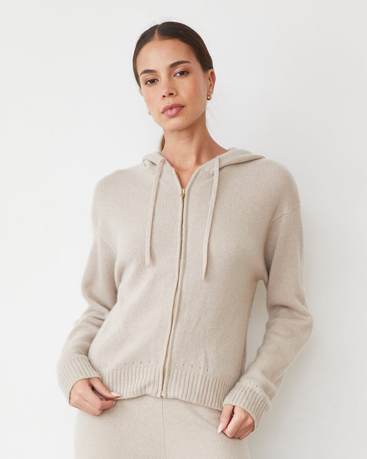 Cashmere Zip Up Hoody