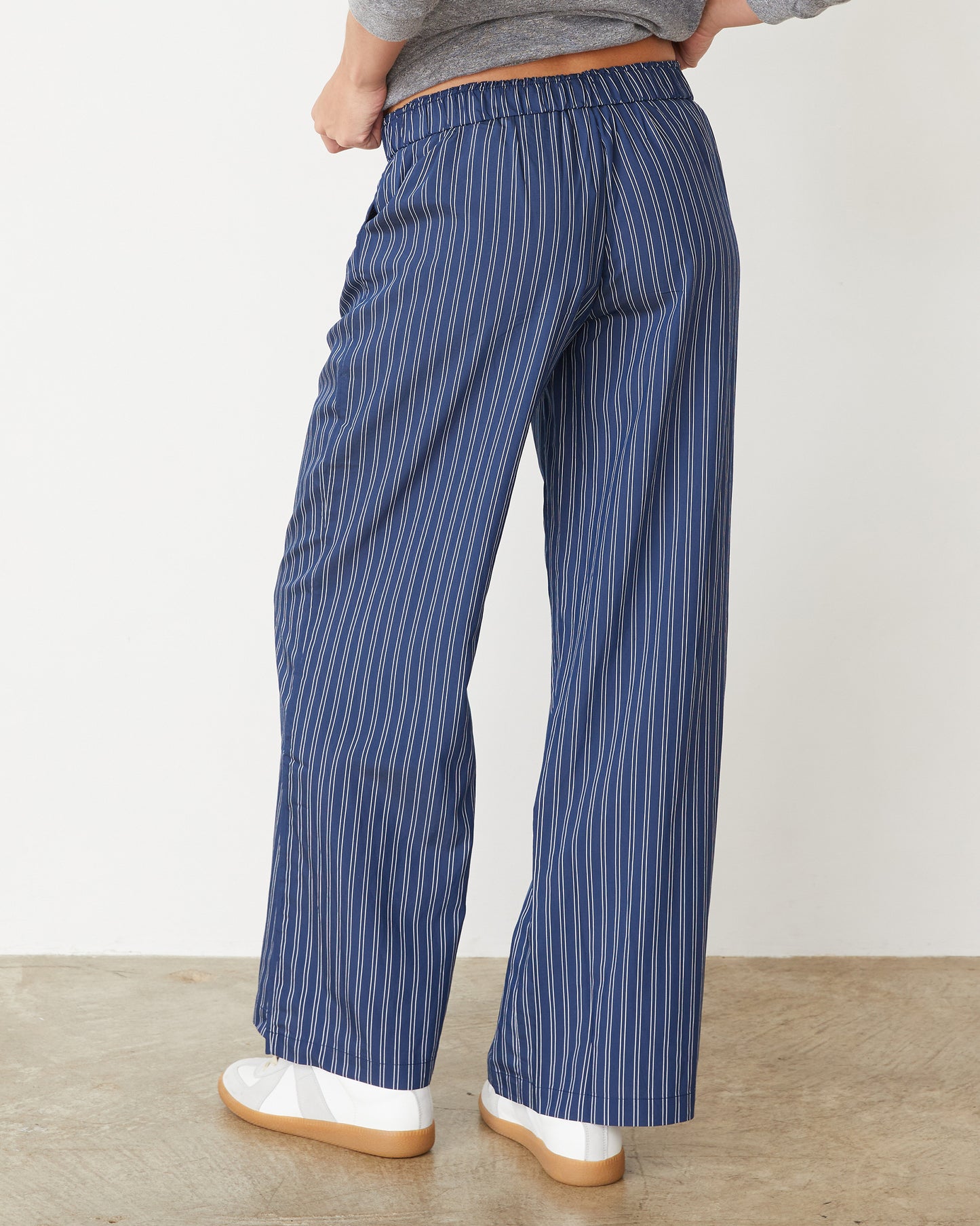 Stripe Poplin Boxer Pants