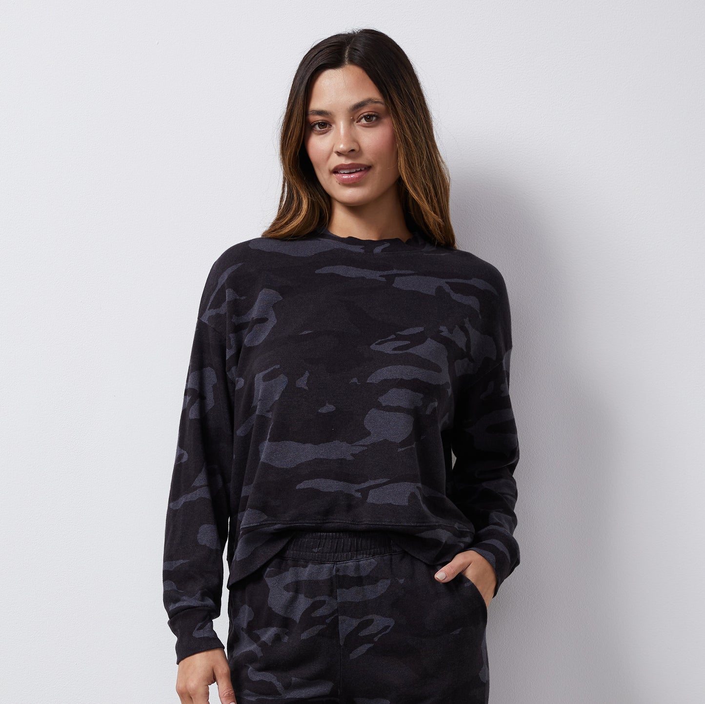 Camo Boxy Sweatshirt