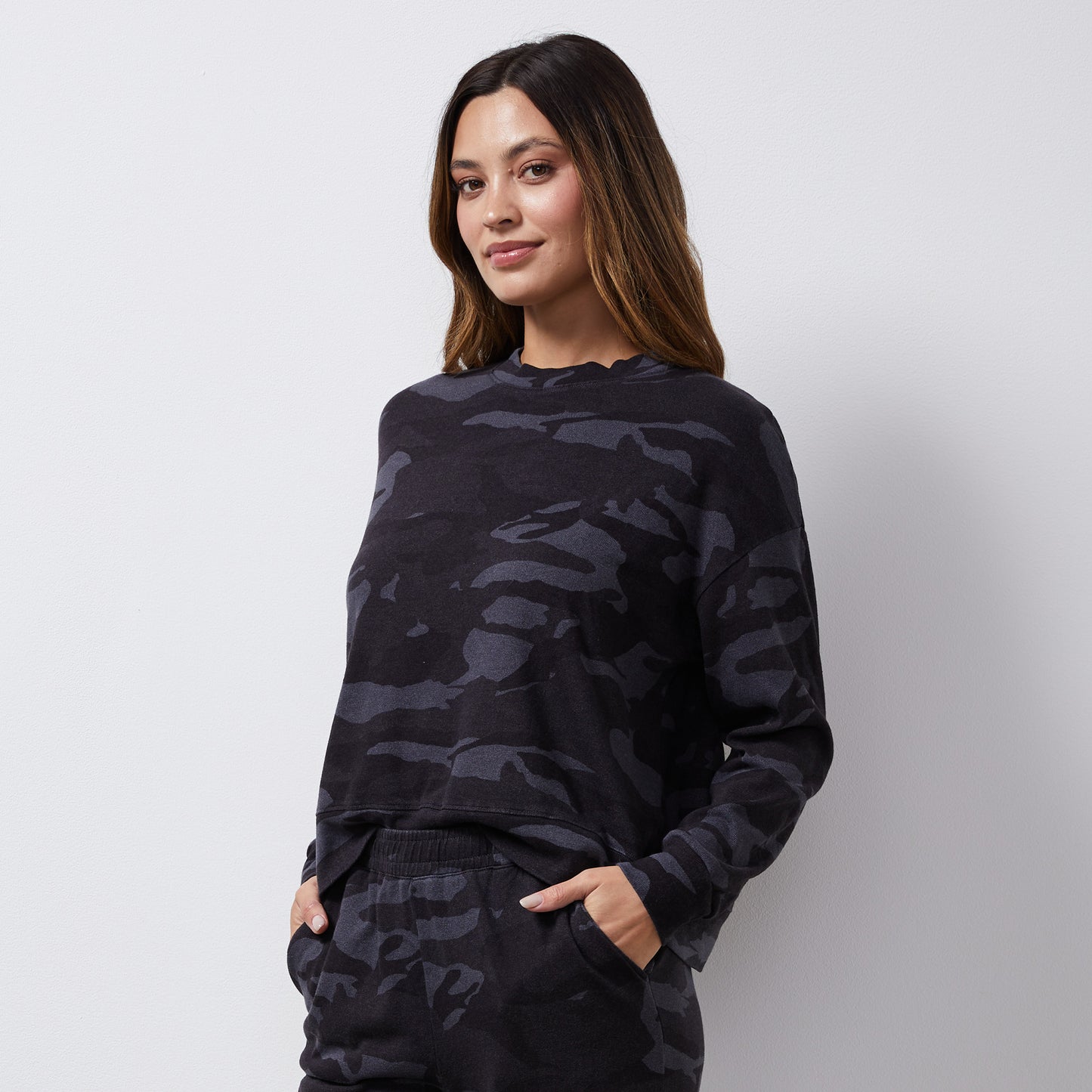 Camo Boxy Sweatshirt