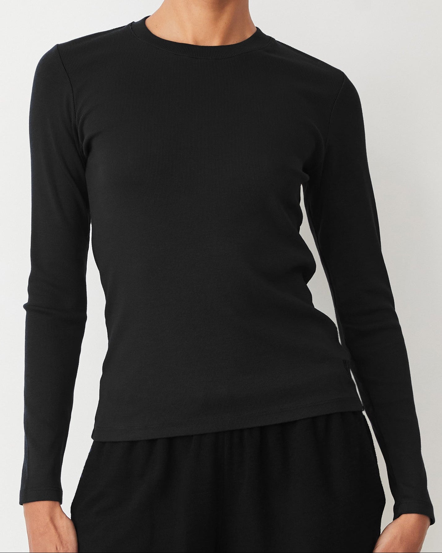 Supimaluxe Rib Long Sleeve Crew Set