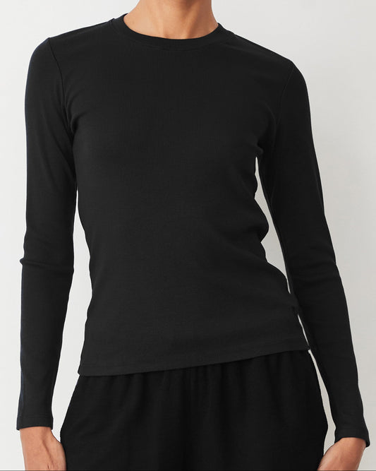 Supimaluxe Rib Long Sleeve Crew Set