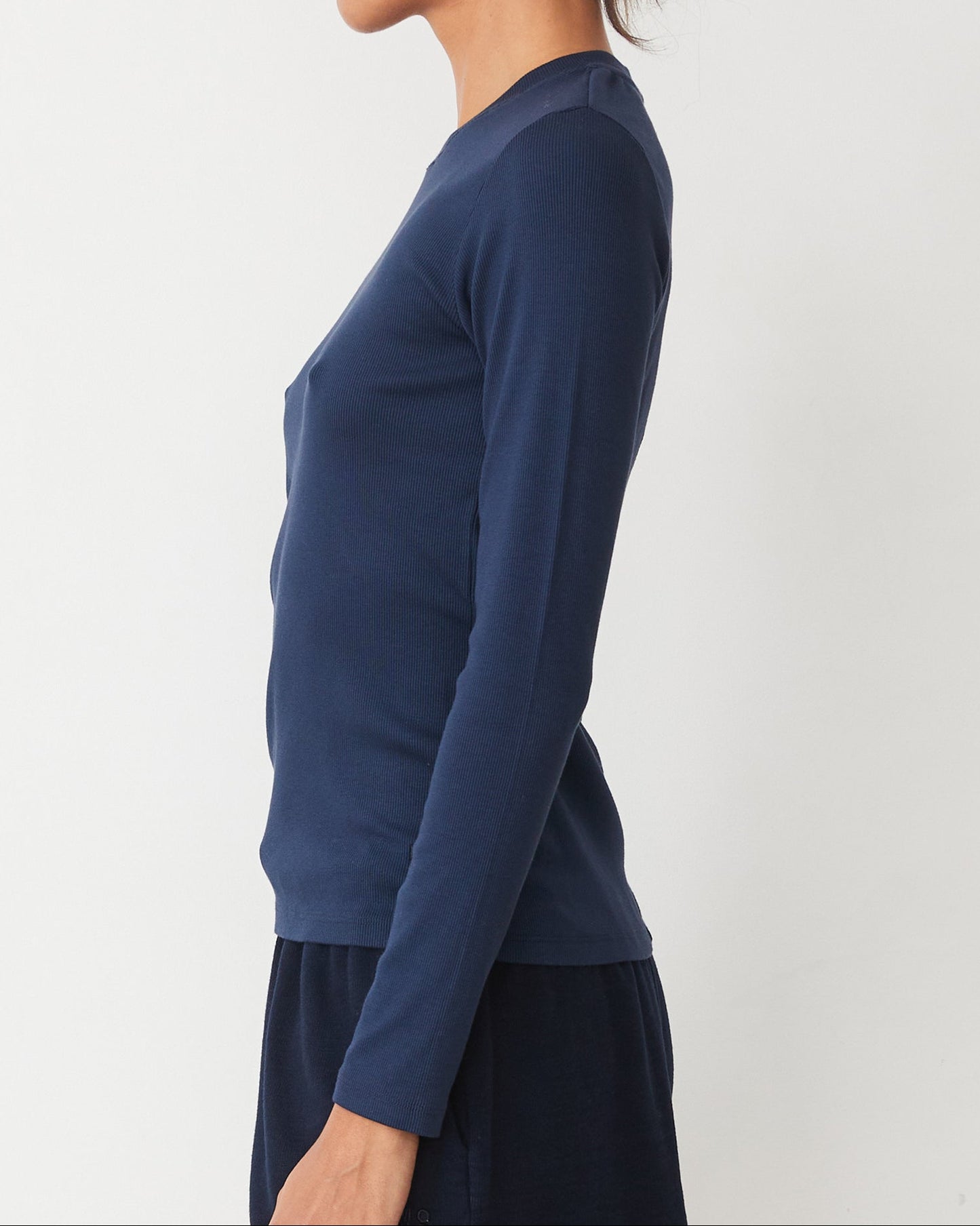 Supimaluxe Rib Long Sleeve Crew