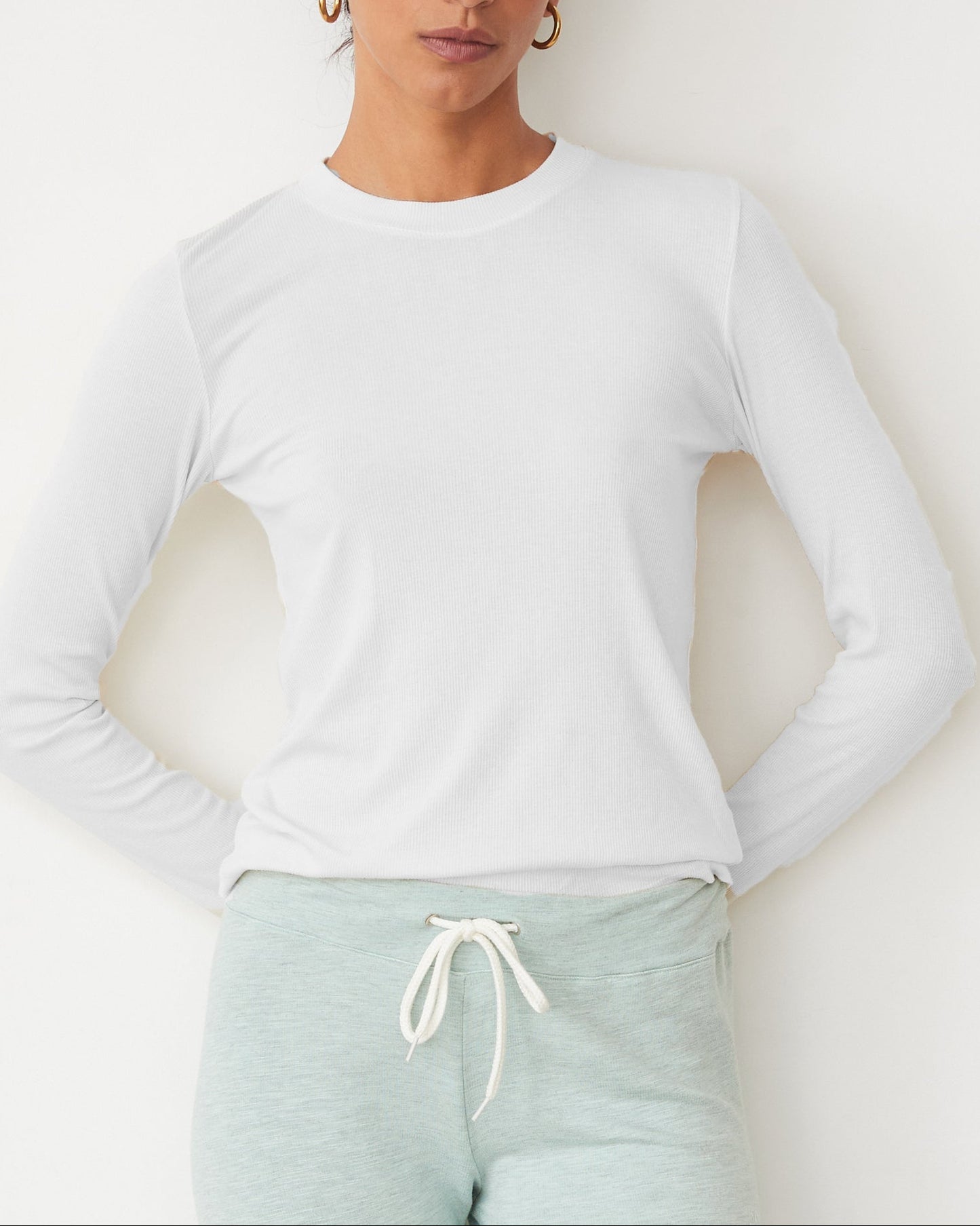 Supimaluxe Rib Long Sleeve Crew