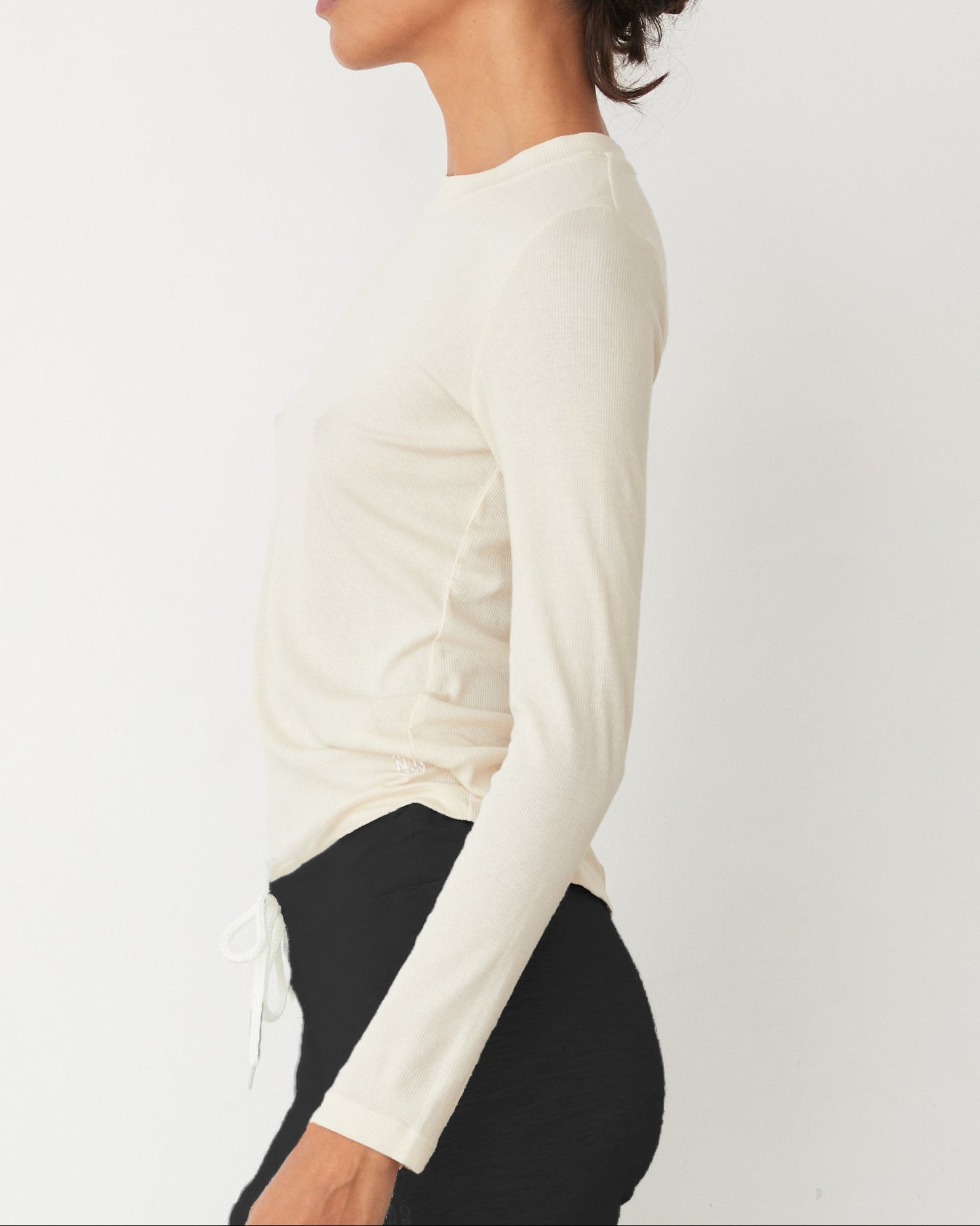 Supimafine Rib Long Sleeve Crew