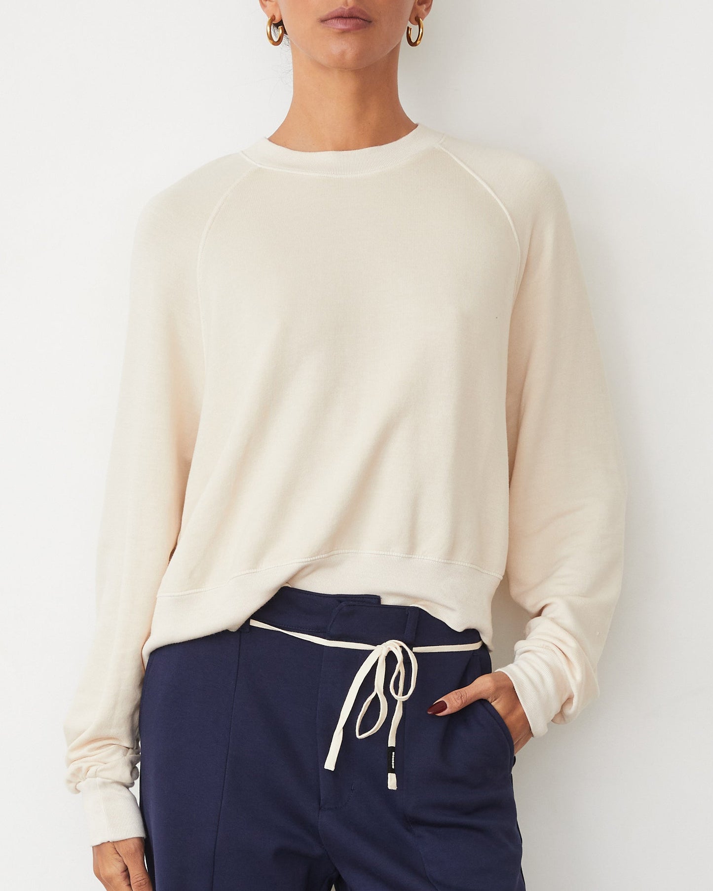 Softfleece Crop Crew Sweatshirt