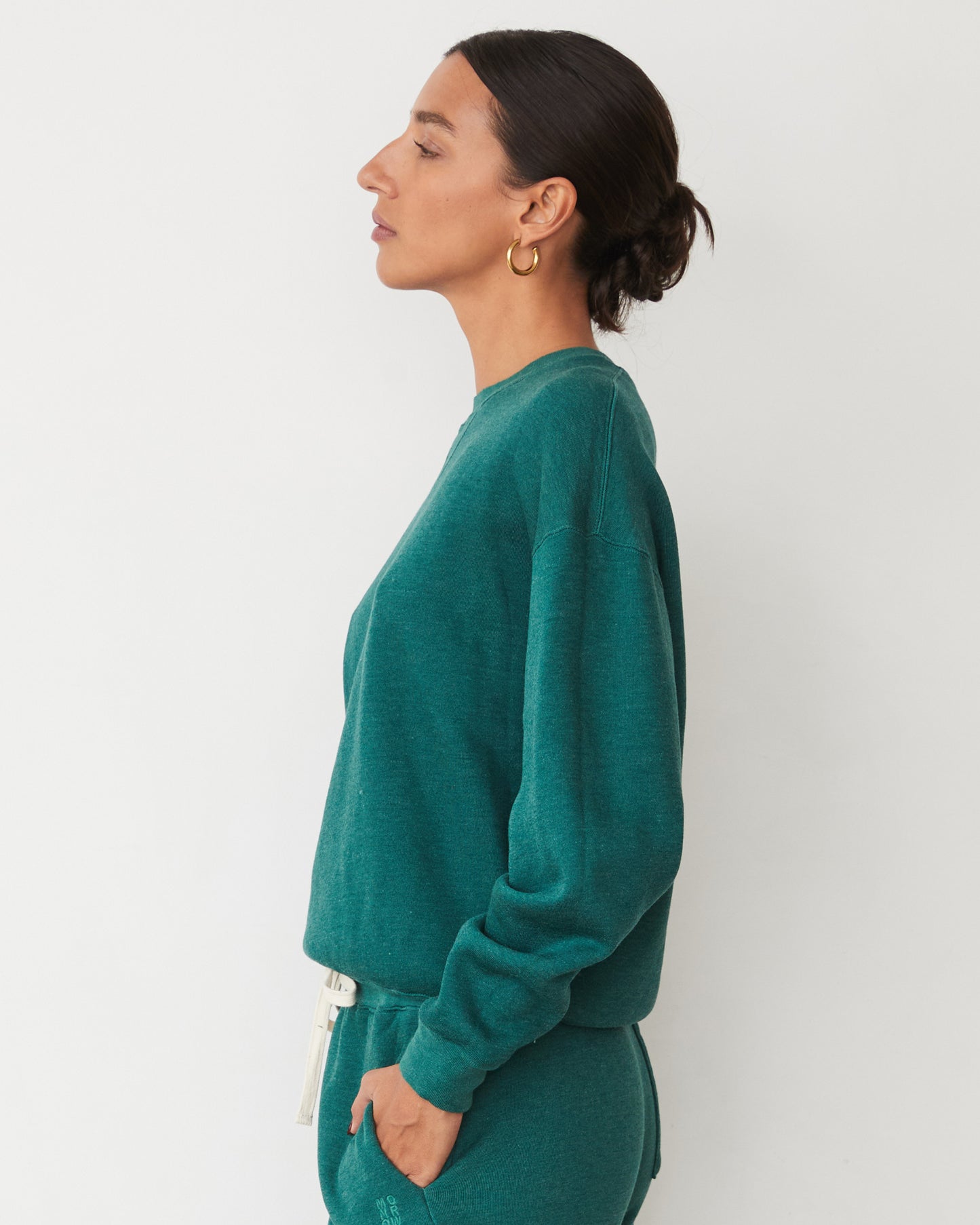 Teddy Fleece Crew Neck Sweatshirt