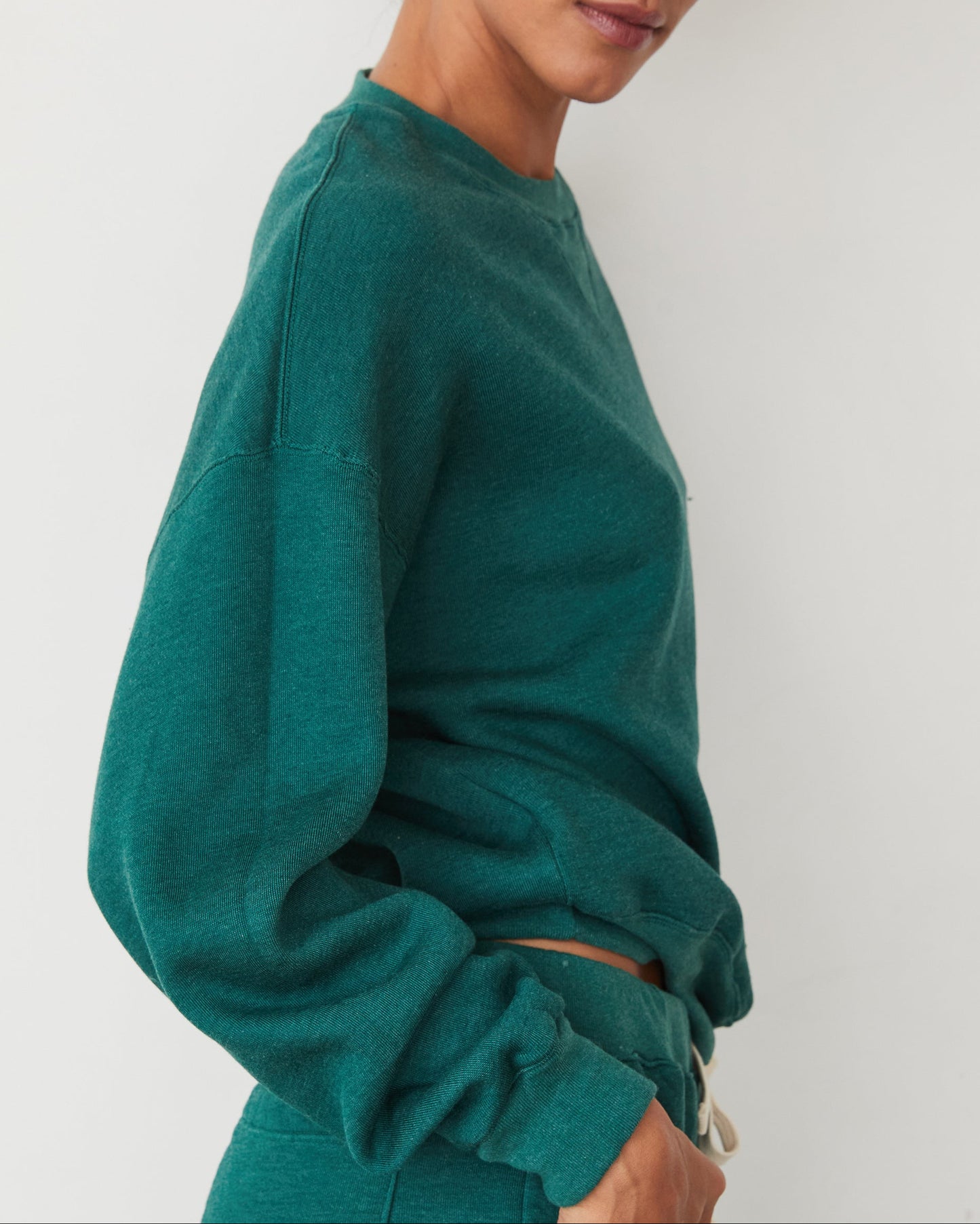 Teddy Fleece Crew Neck Sweatshirt