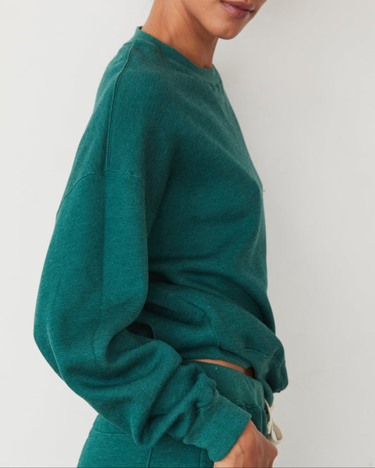 Teddy Fleece Crew Neck Sweatshirt