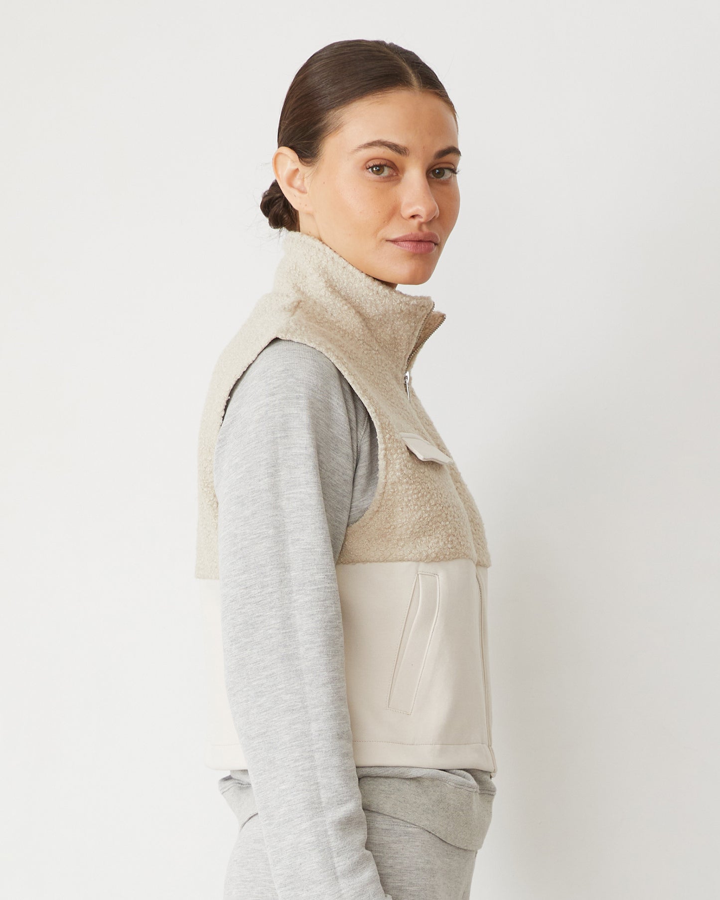 Sherpa Zip Up Vest