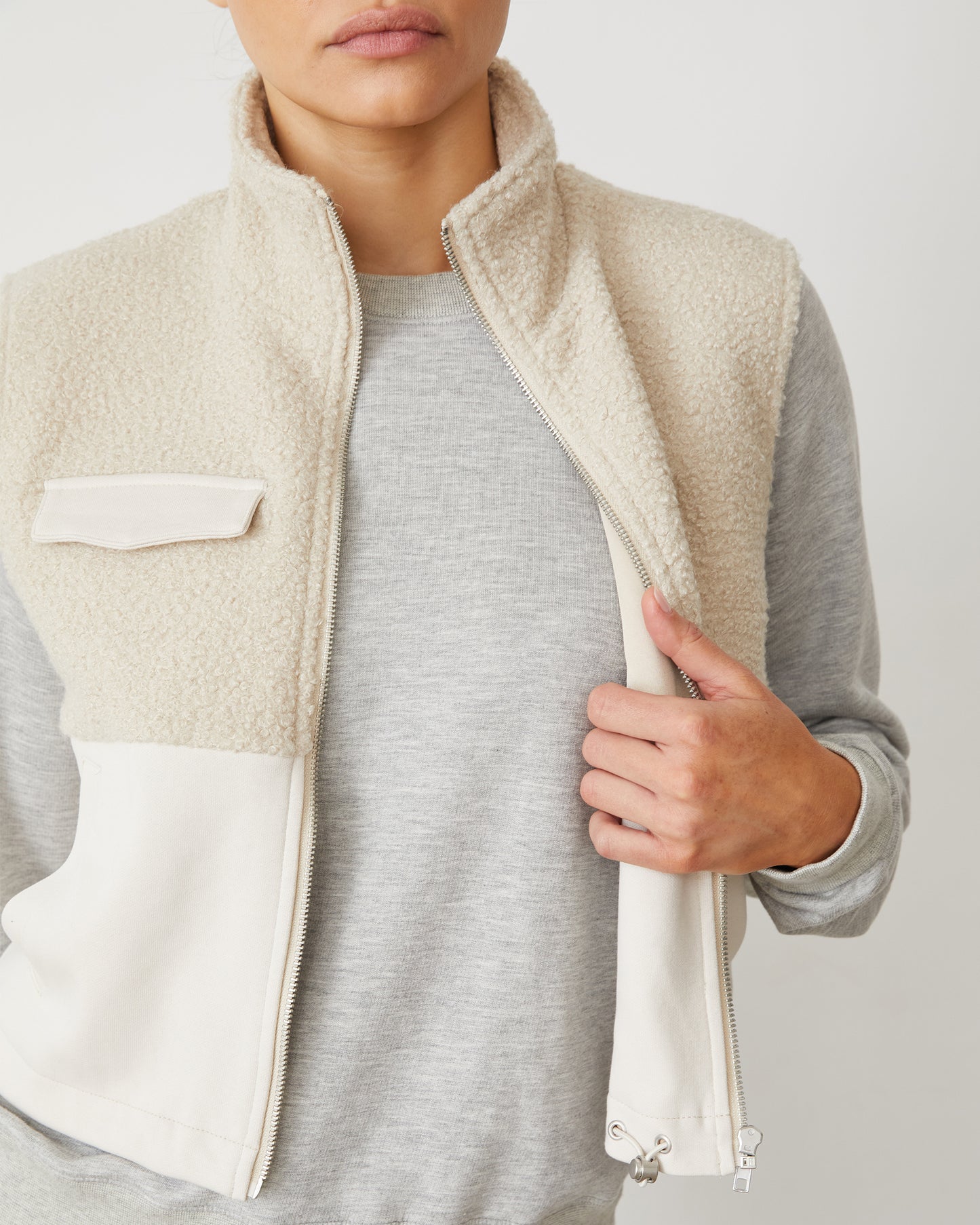 Sherpa Zip Up Vest
