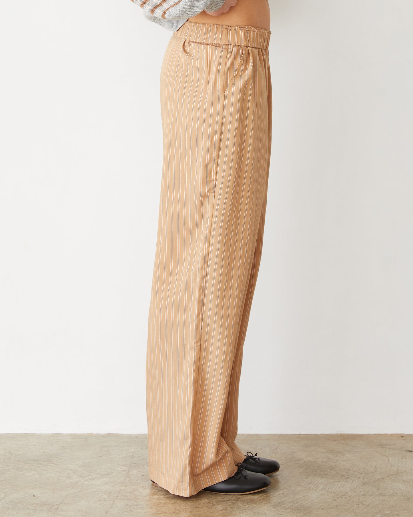 Stripe Poplin Boxer Pants