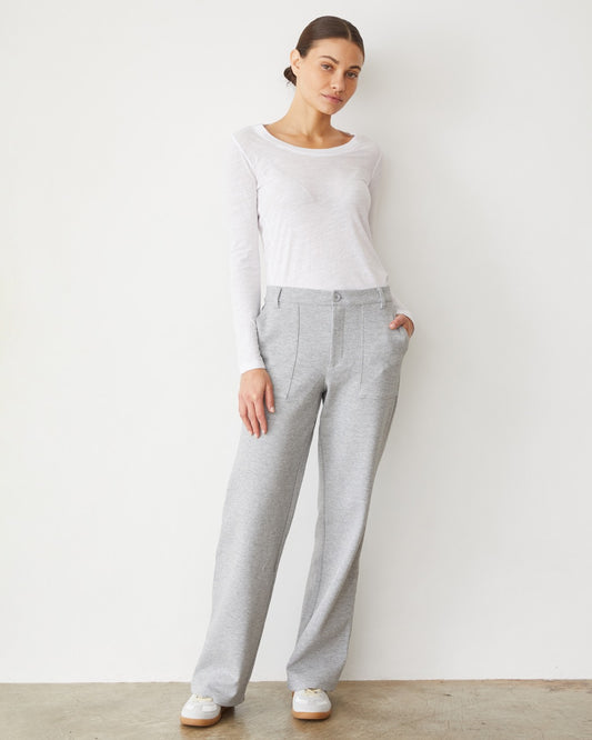Cotton Knit Patch Pocket Pant