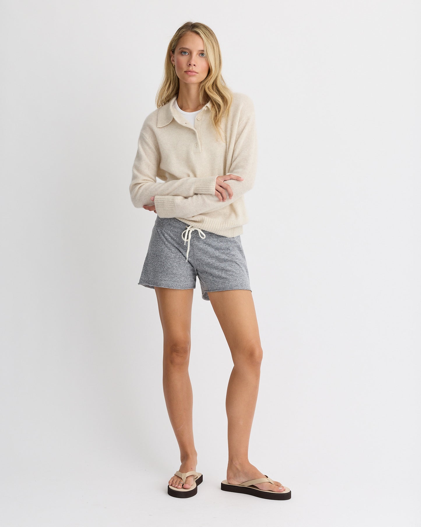 Cashmere Polo Sweater