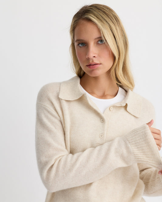 Cashmere Polo Sweater