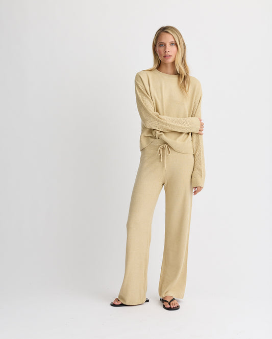 Boucle Knit Relaxed Pant
