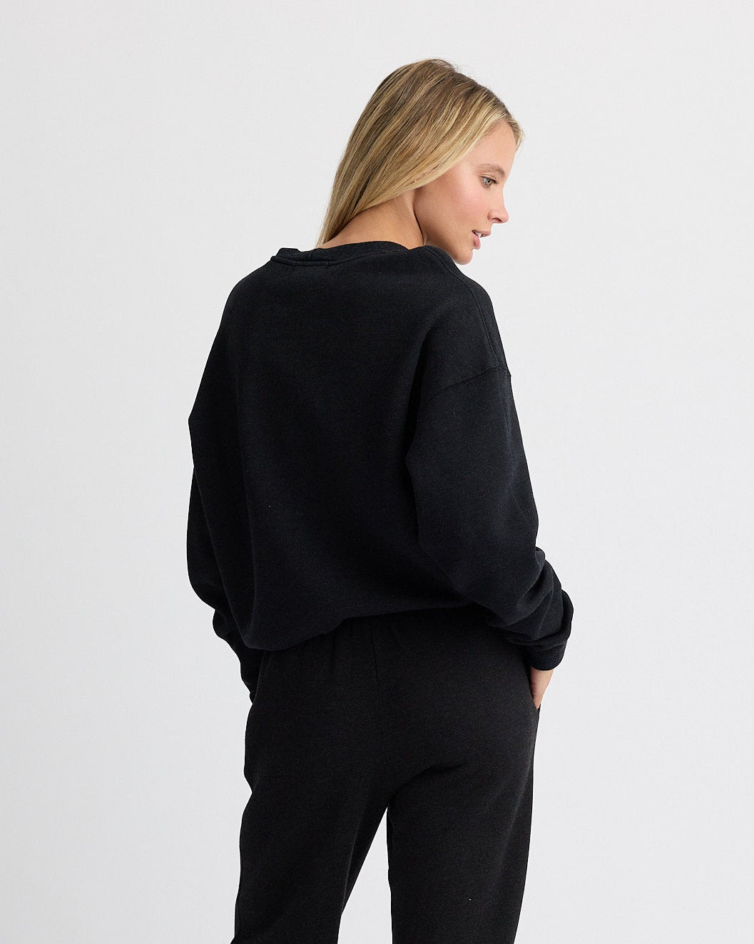 Teddy Fleece Crew Neck Sweatshirt