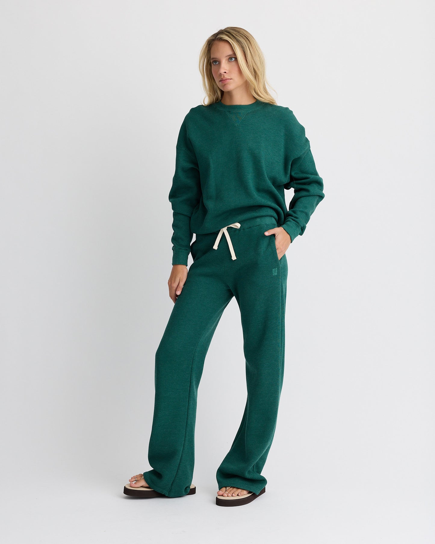 Teddy Fleece Crew Neck Sweatshirt