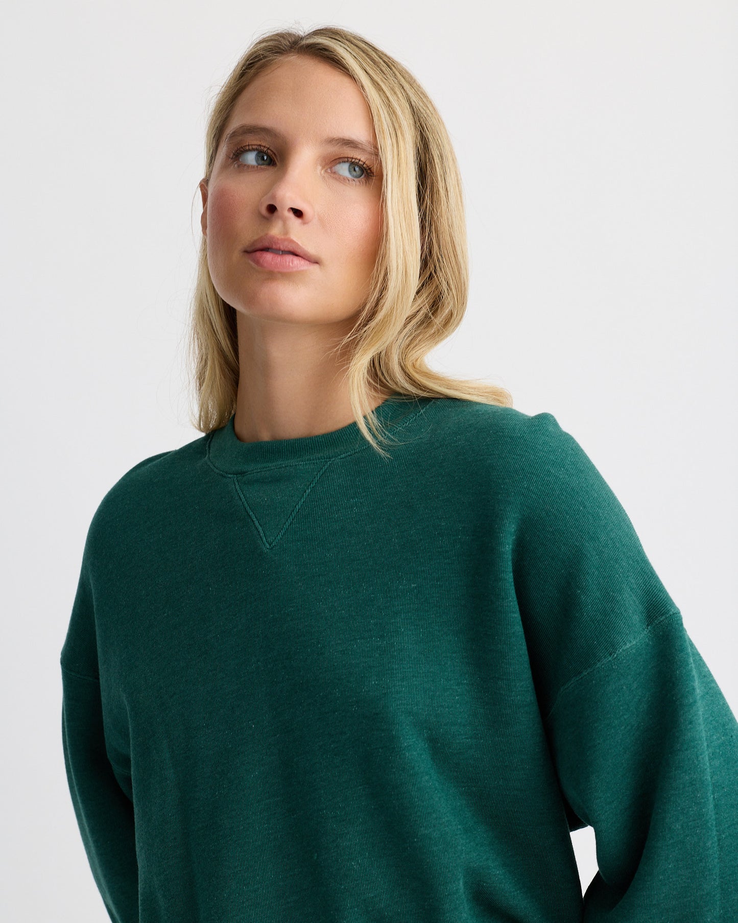 Teddy Fleece Crew Neck Sweatshirt