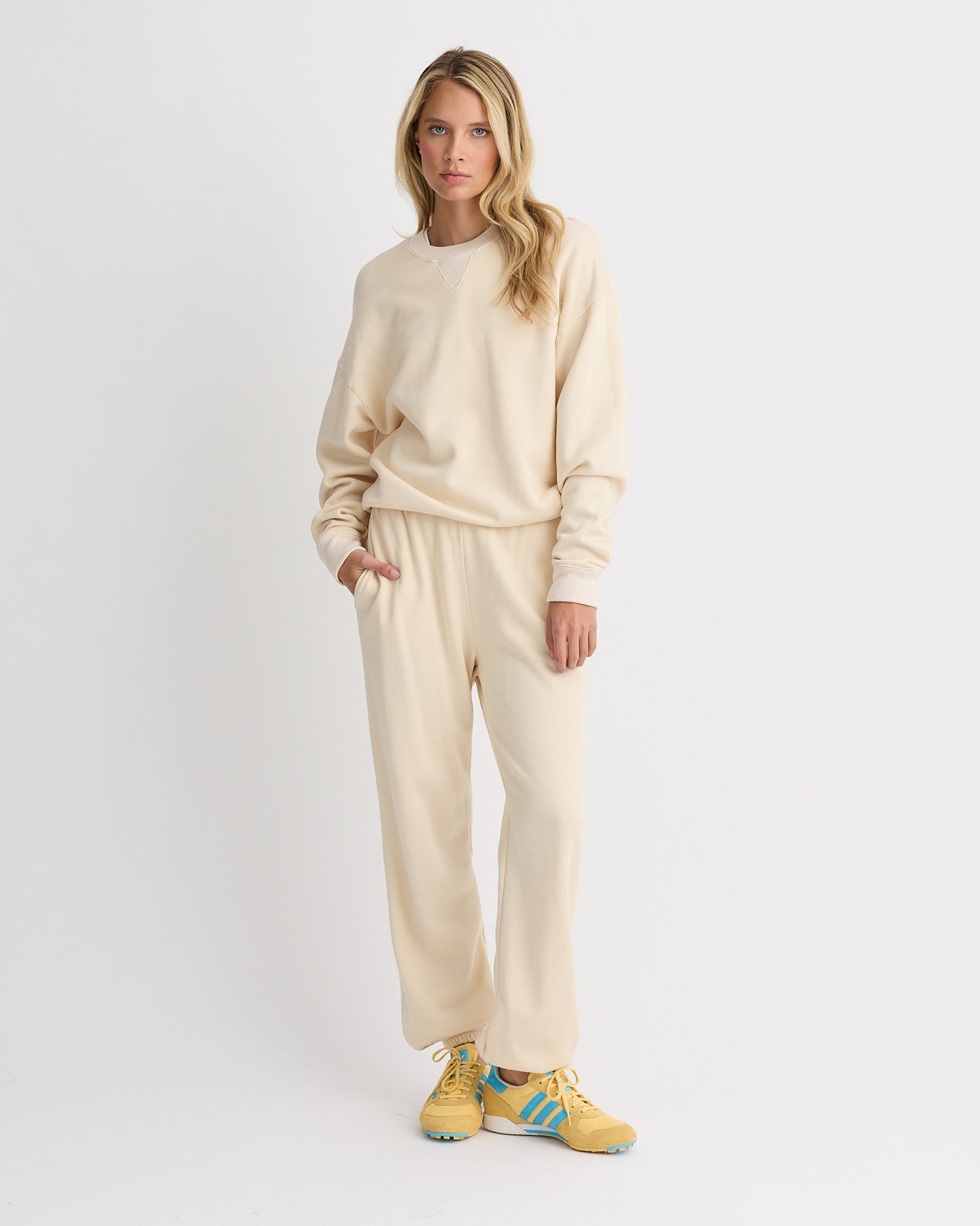 Teddy Fleece Crew Neck Sweatshirt