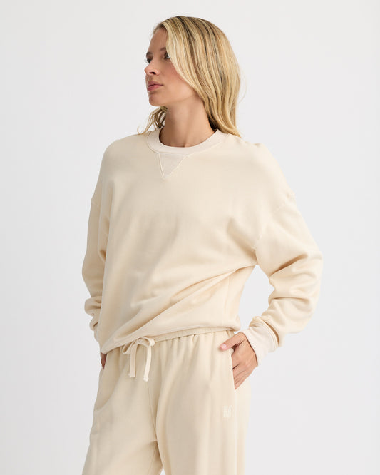 Teddy Fleece Crew Neck Sweatshirt