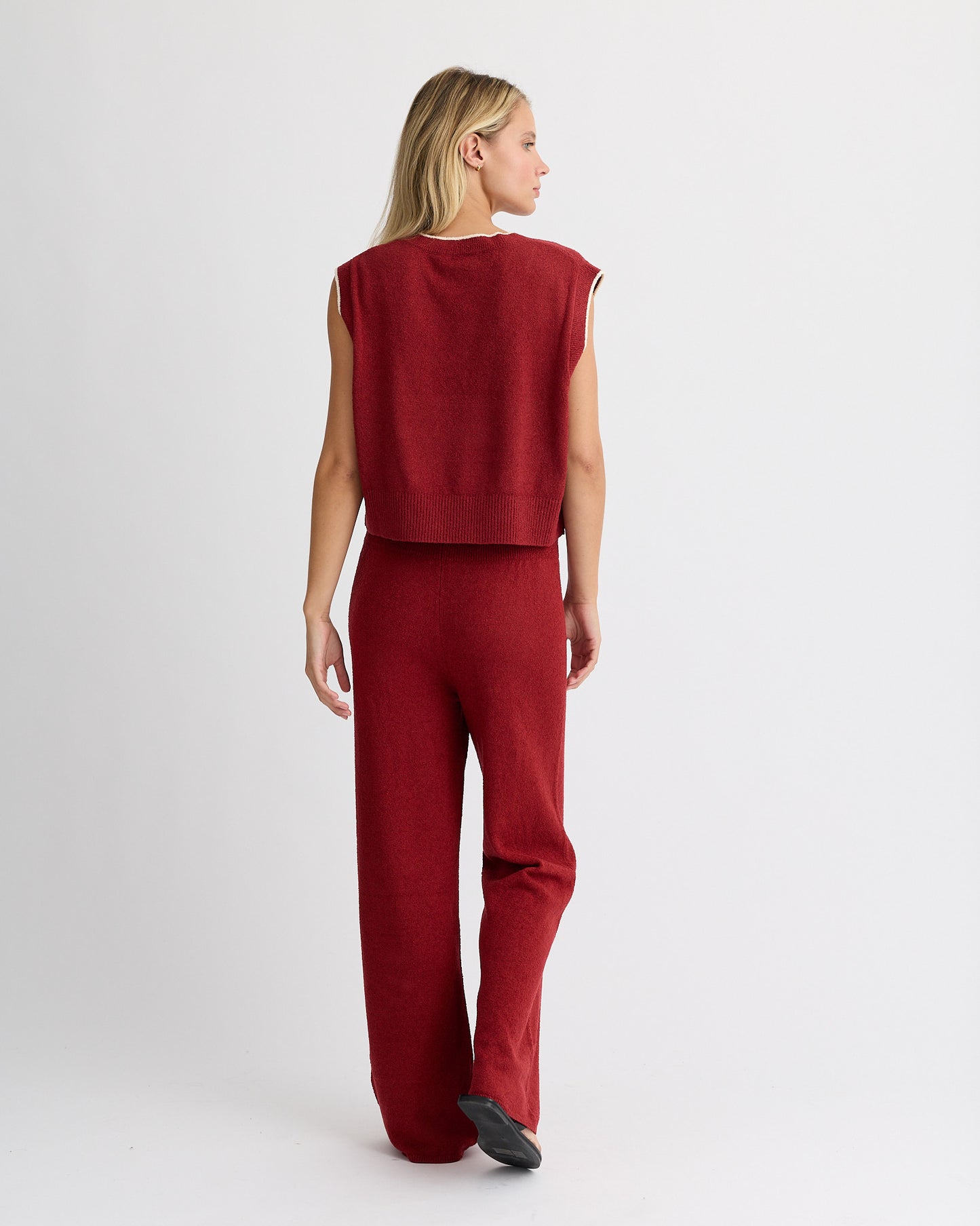 Boucle Knit Relaxed Pant