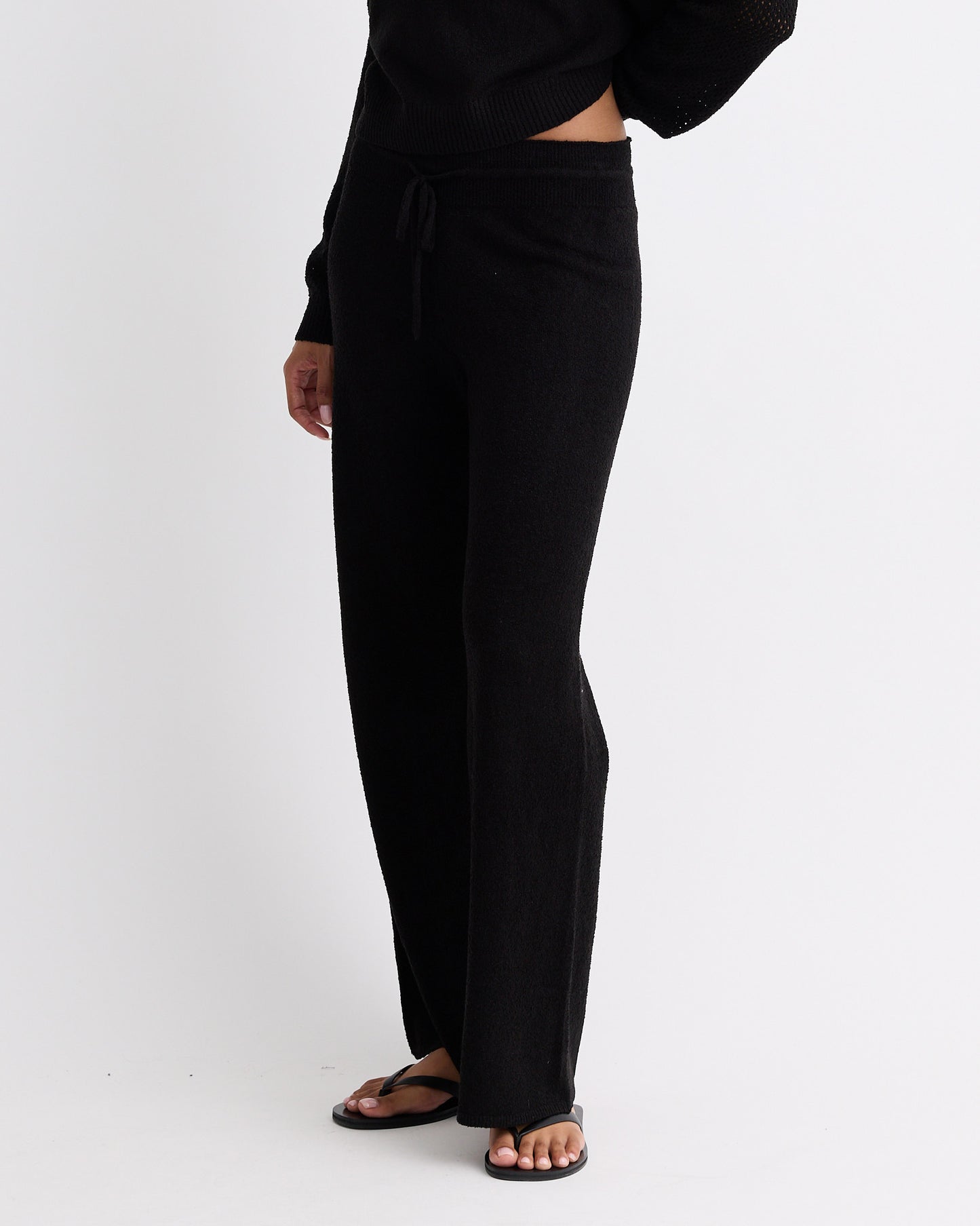 Boucle Knit Relaxed Pant