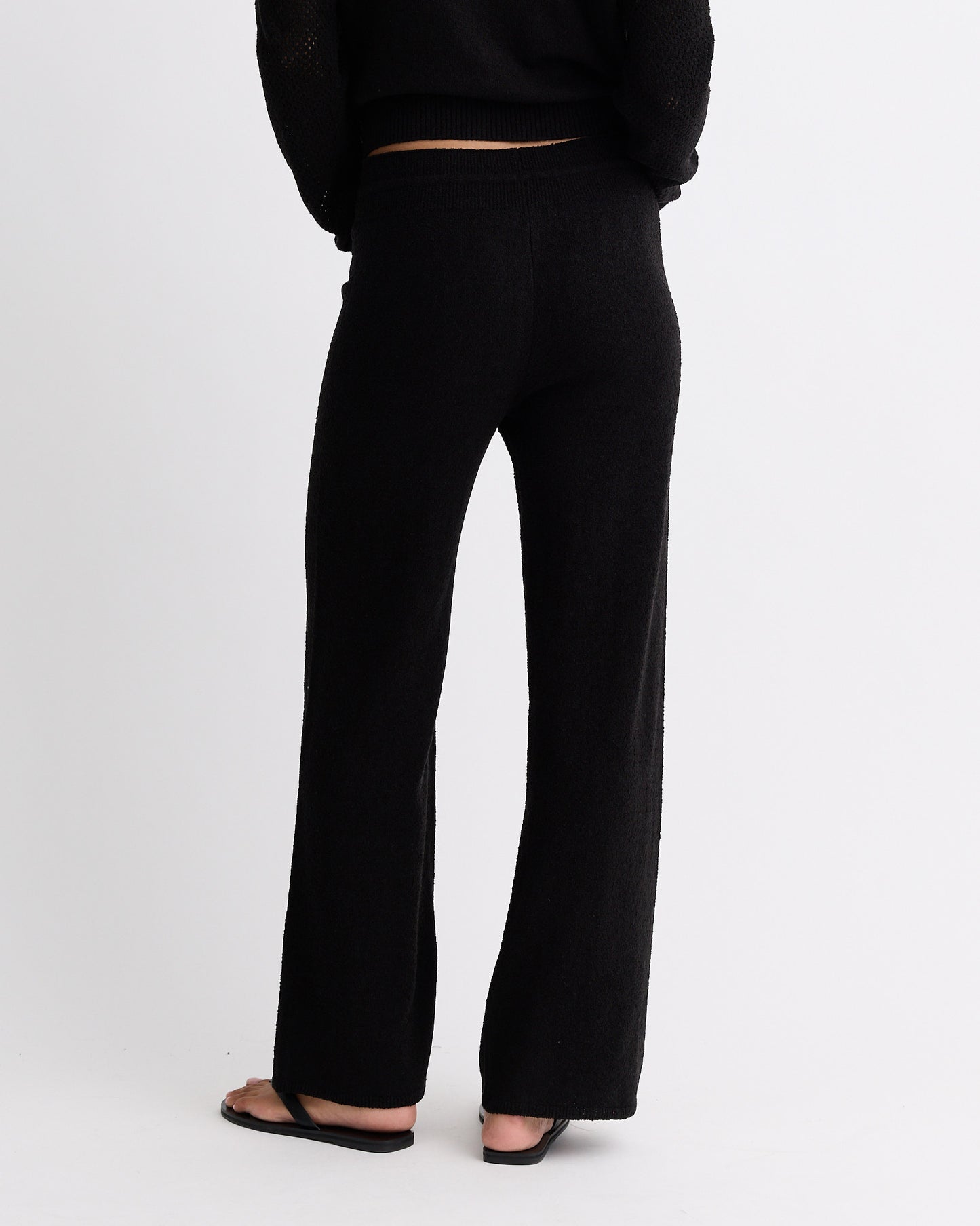 Boucle Knit Relaxed Pant