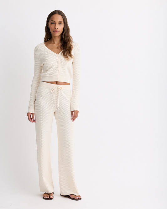 Soft Knit French Waffle Lounge Pant