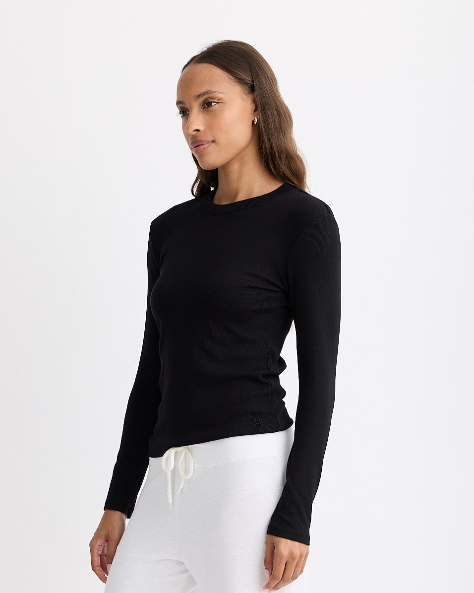 Supimaluxe Rib Long Sleeve Crew