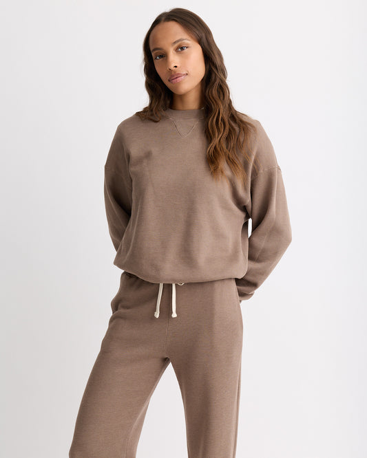 Teddy Fleece Crew Neck Sweatshirt