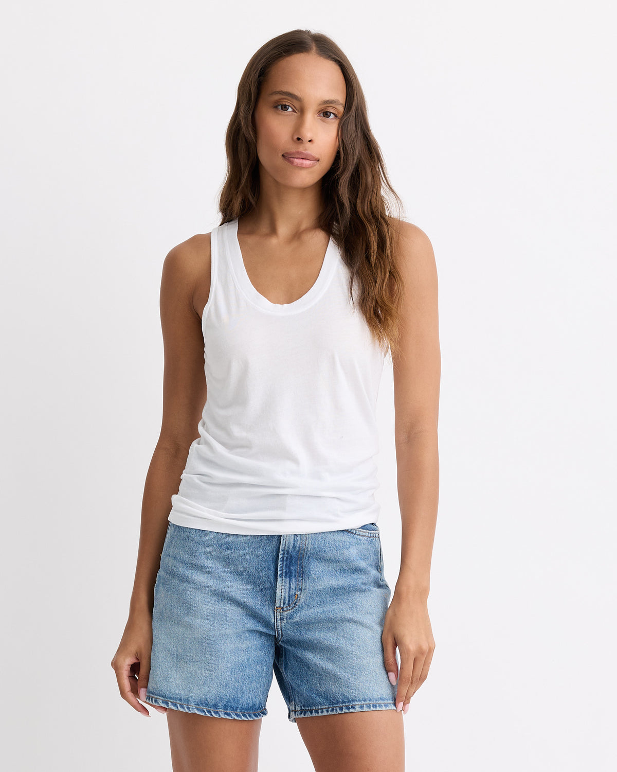 Textured Tri-Blend Narrow Tank