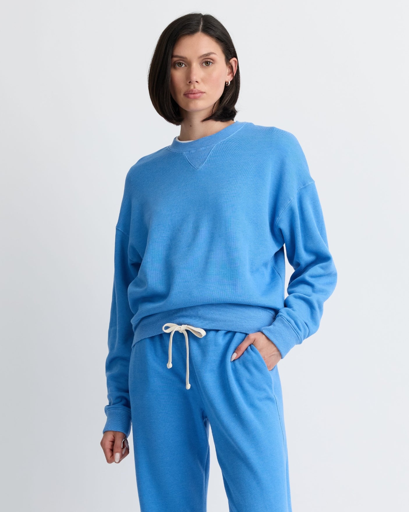 Teddy Fleece Crew Neck Sweatshirt