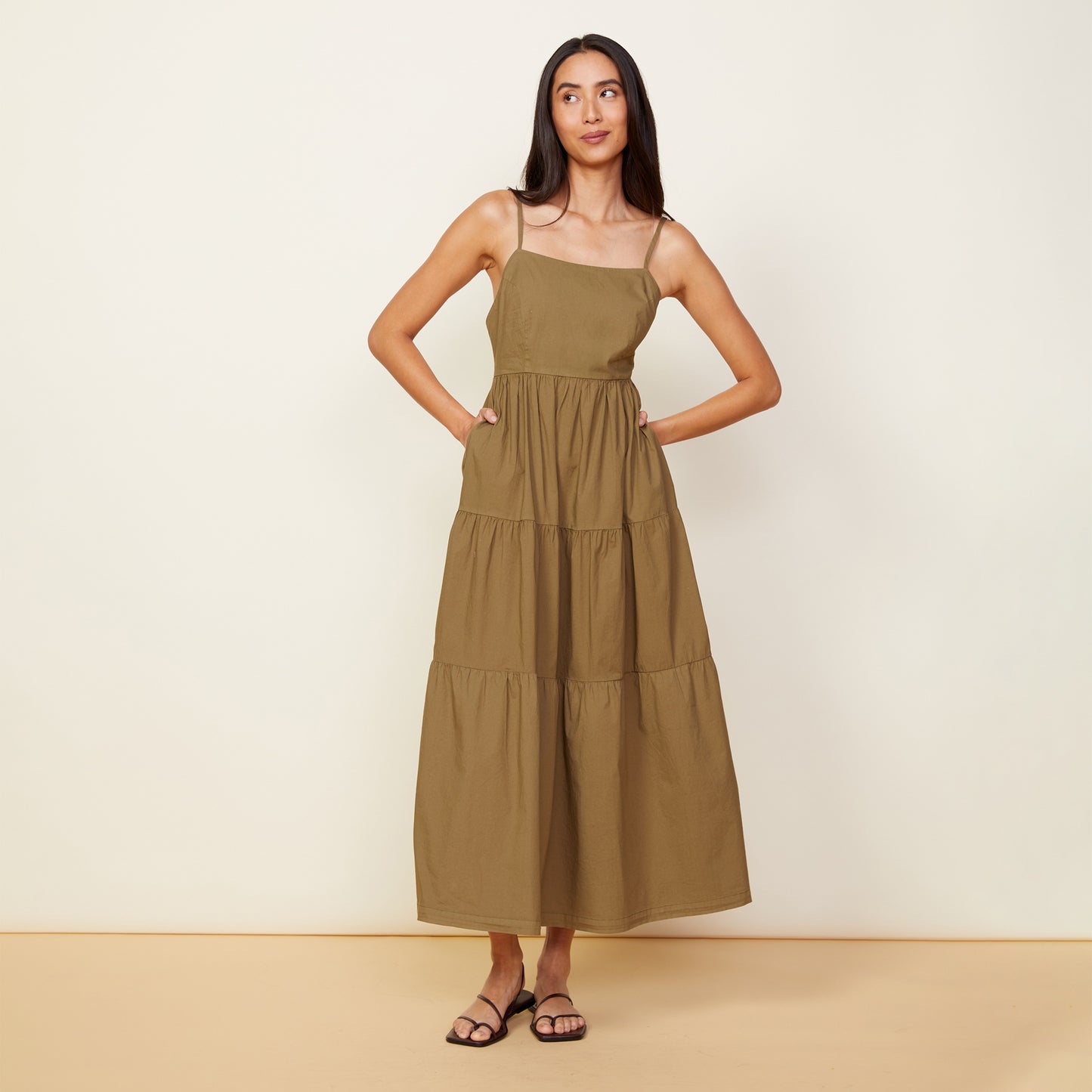 Poplin Maxi Dress
