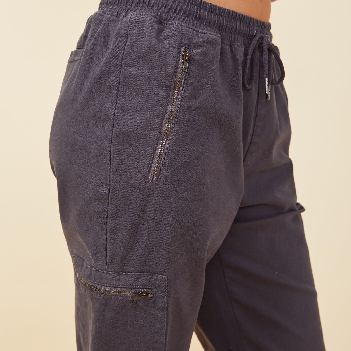 Stretch Twill Moto Pants