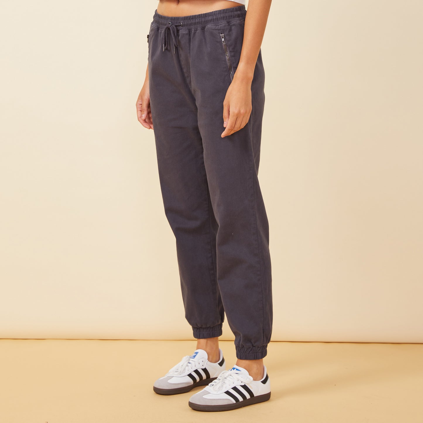 Stretch Twill Moto Pants