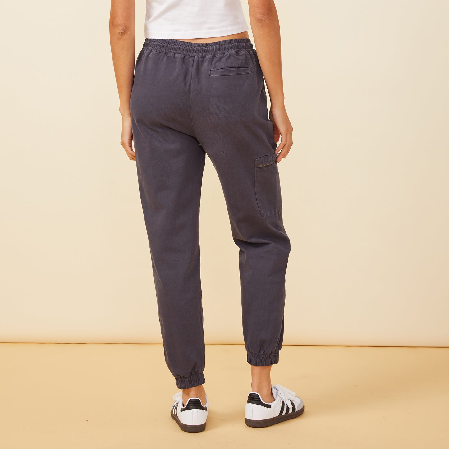 Stretch Twill Moto Pants
