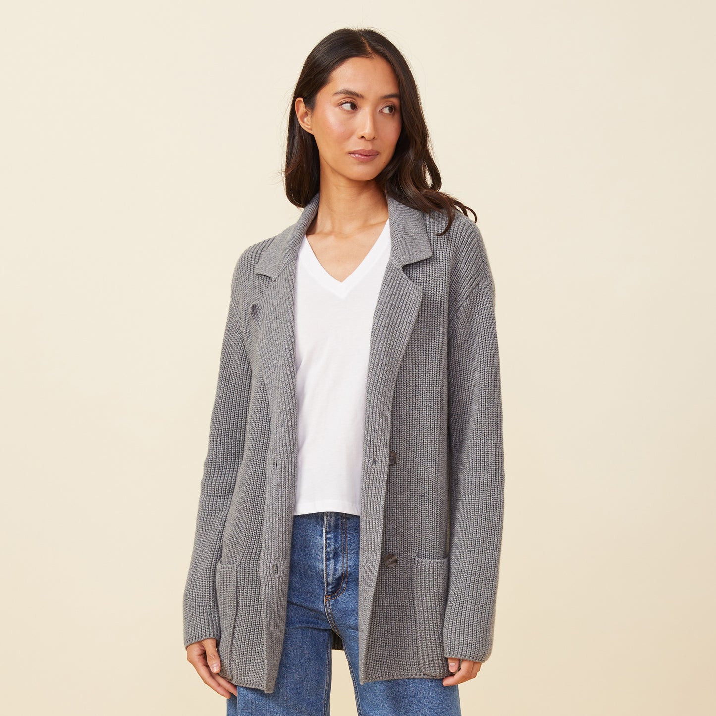 Merino Wool Sweater Cardigan