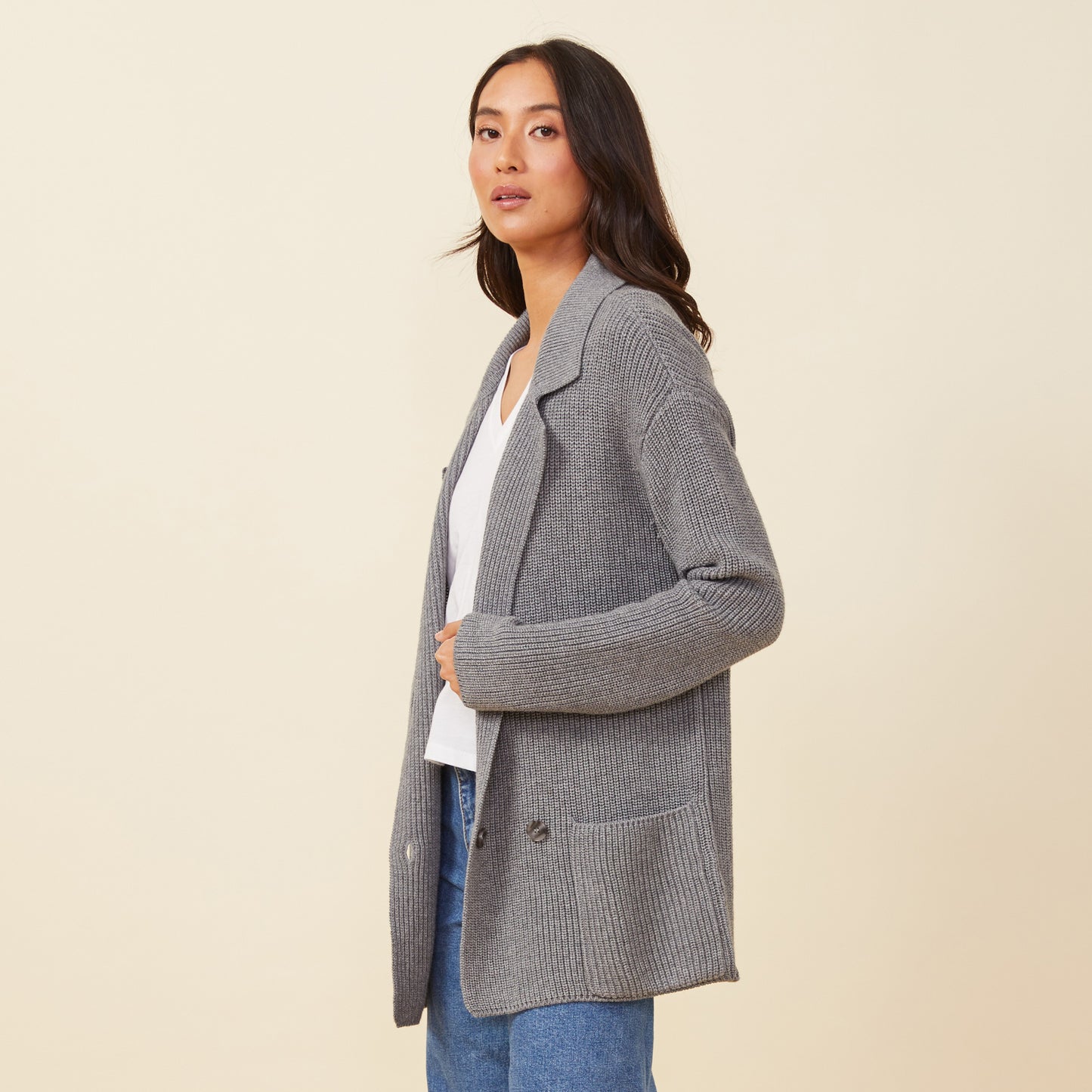 Merino Wool Sweater Cardigan