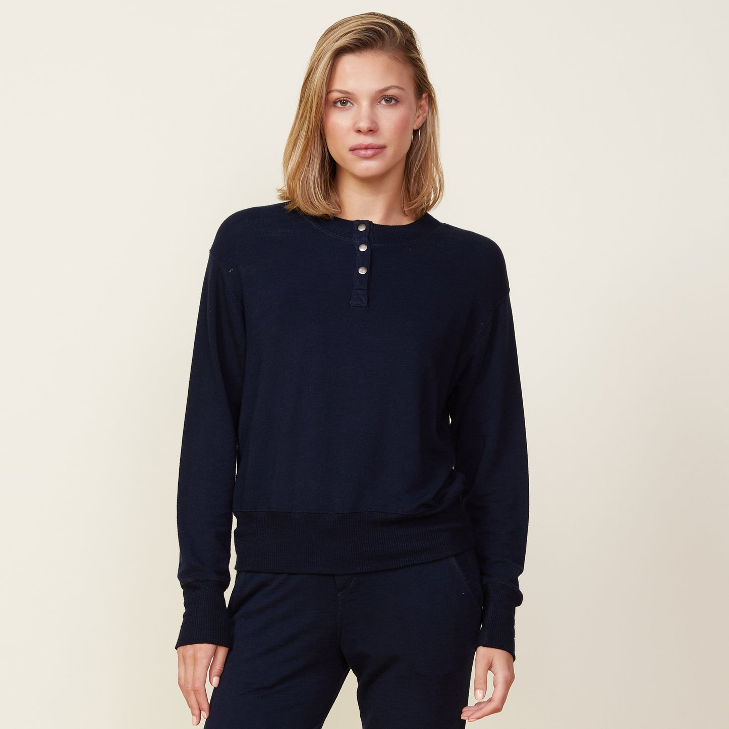 Supersoft Henley Sweatshirt